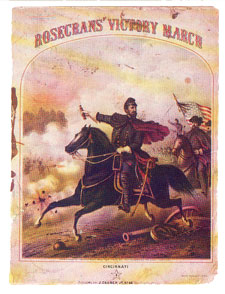 1863 Poster of Rosecrans "Victory March"